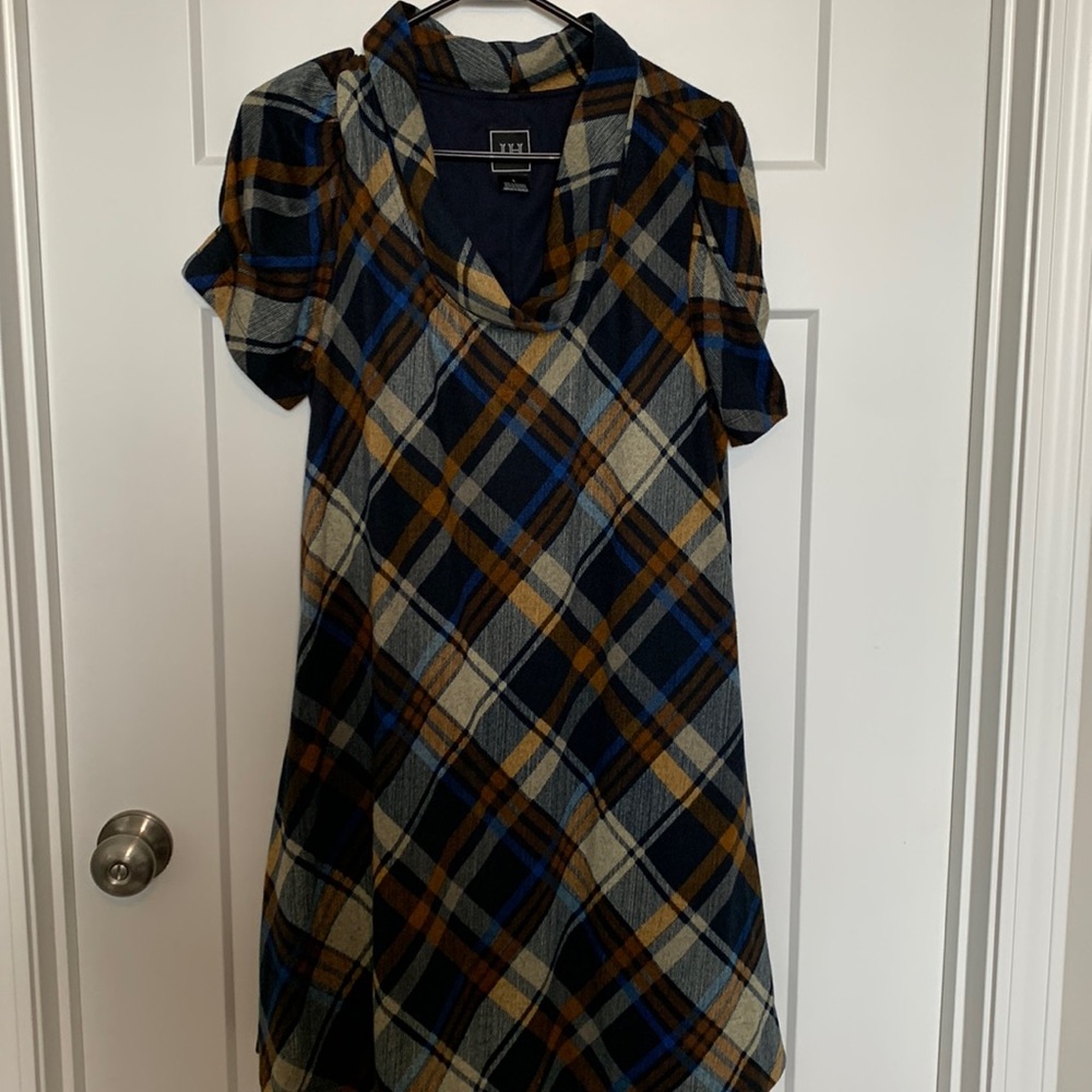 JCP plaid dress